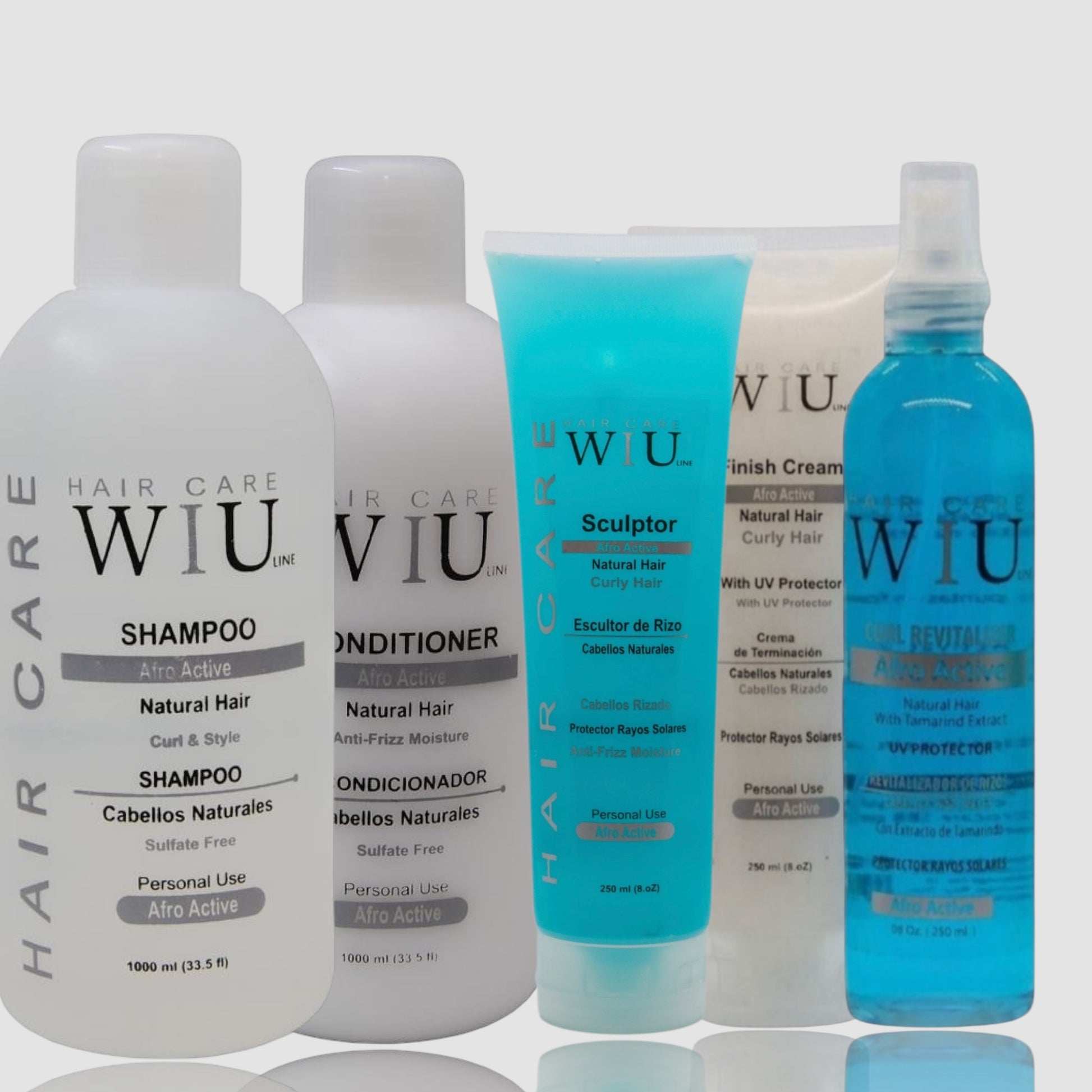 Afro Active Curly and Natural Hair Set 5 Piece - Sarise Cosmética 