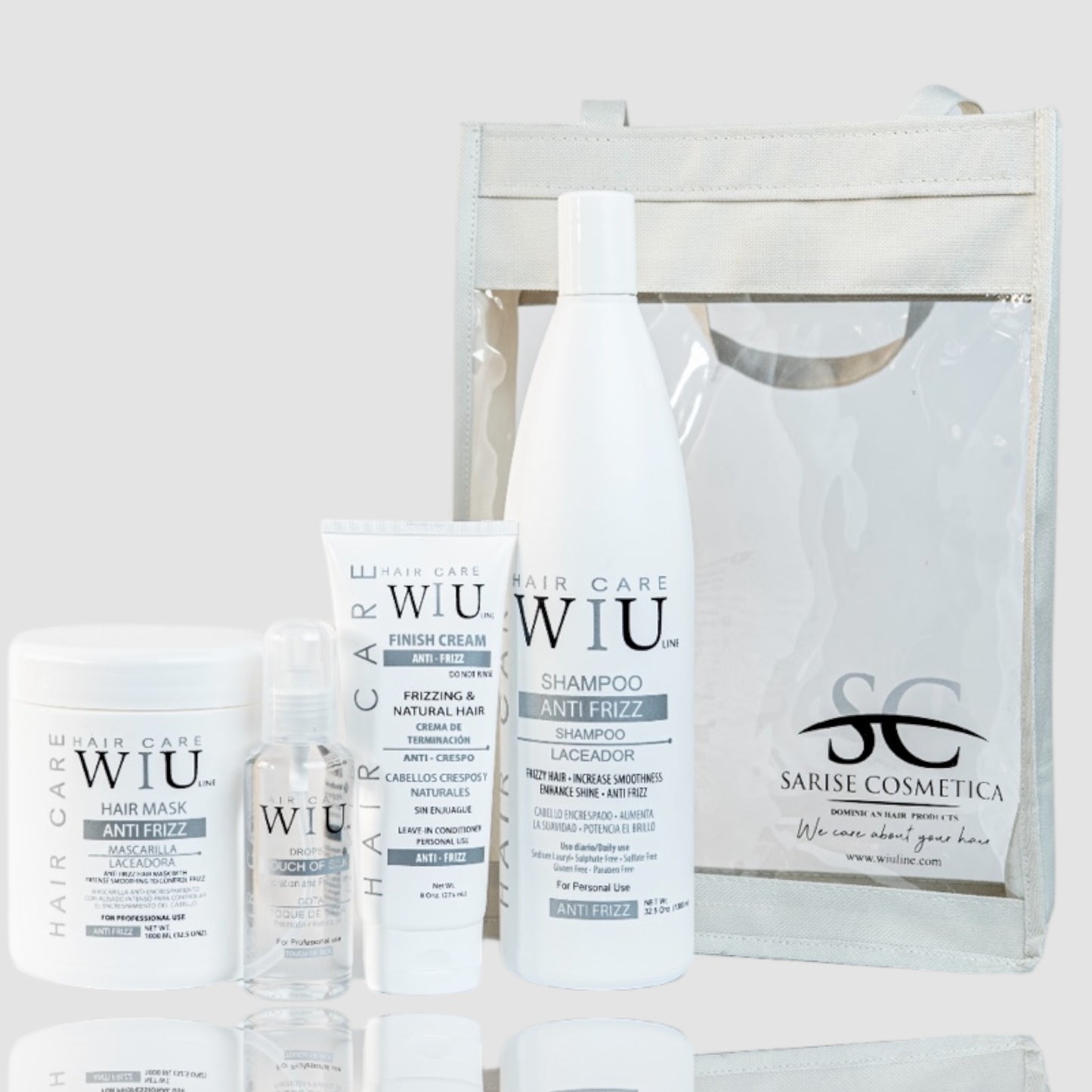 ANTI FRIZZ SET 4 PIECE - Sarise Cosmética 