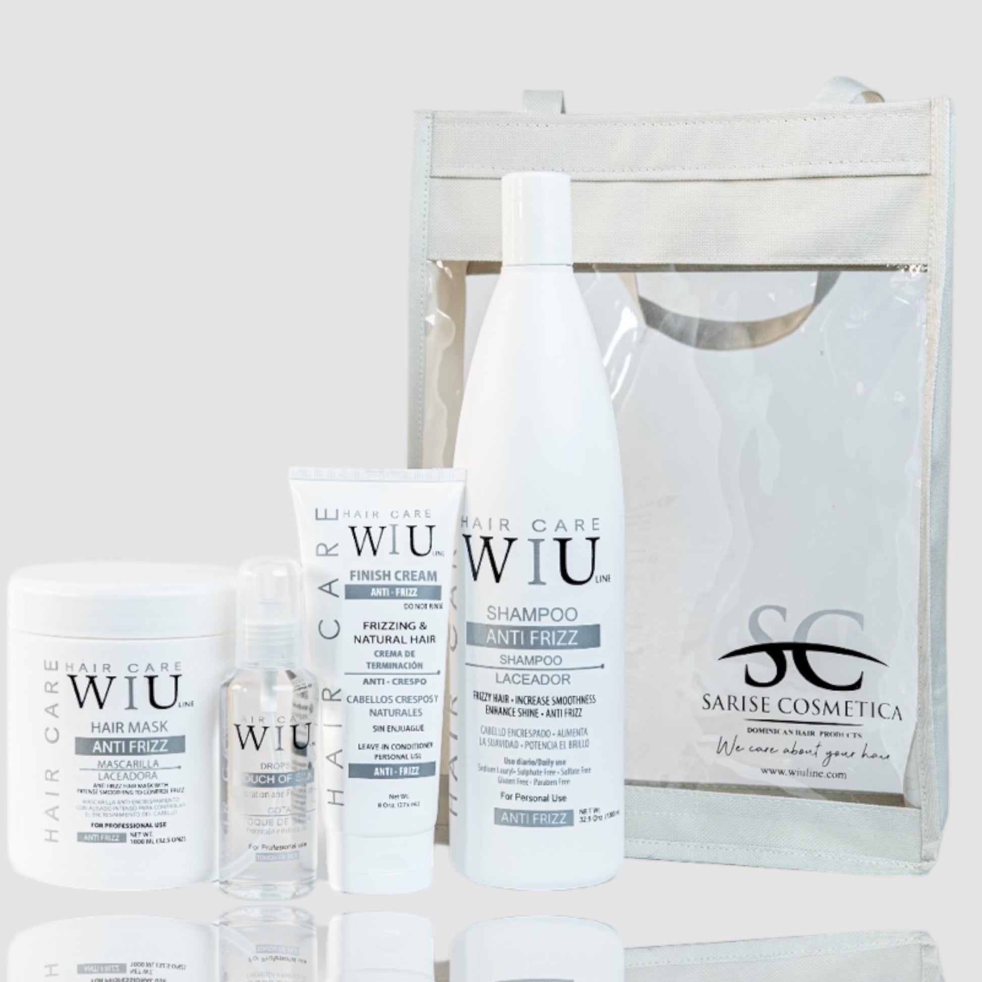 ANTI FRIZZ SET 4 PIECE - Sarise Cosmética 